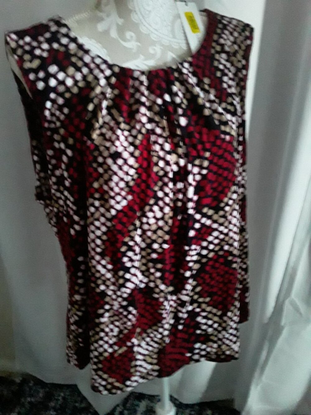 New Calvin Klein lovely, pleated neckline top size 2XL - Picture 8 of 10